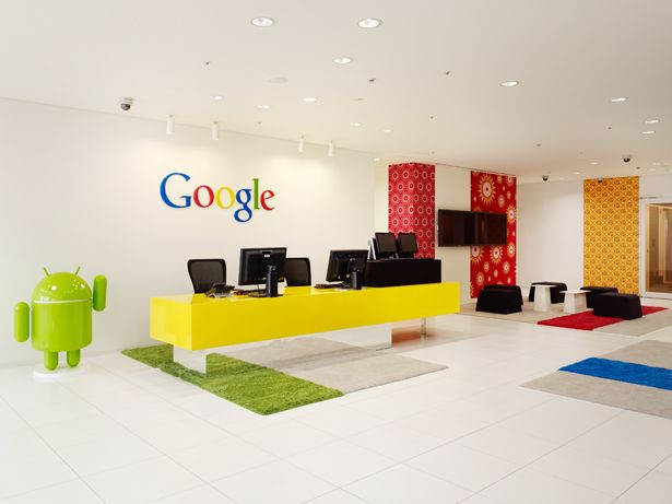 this is an image of google reception area.
